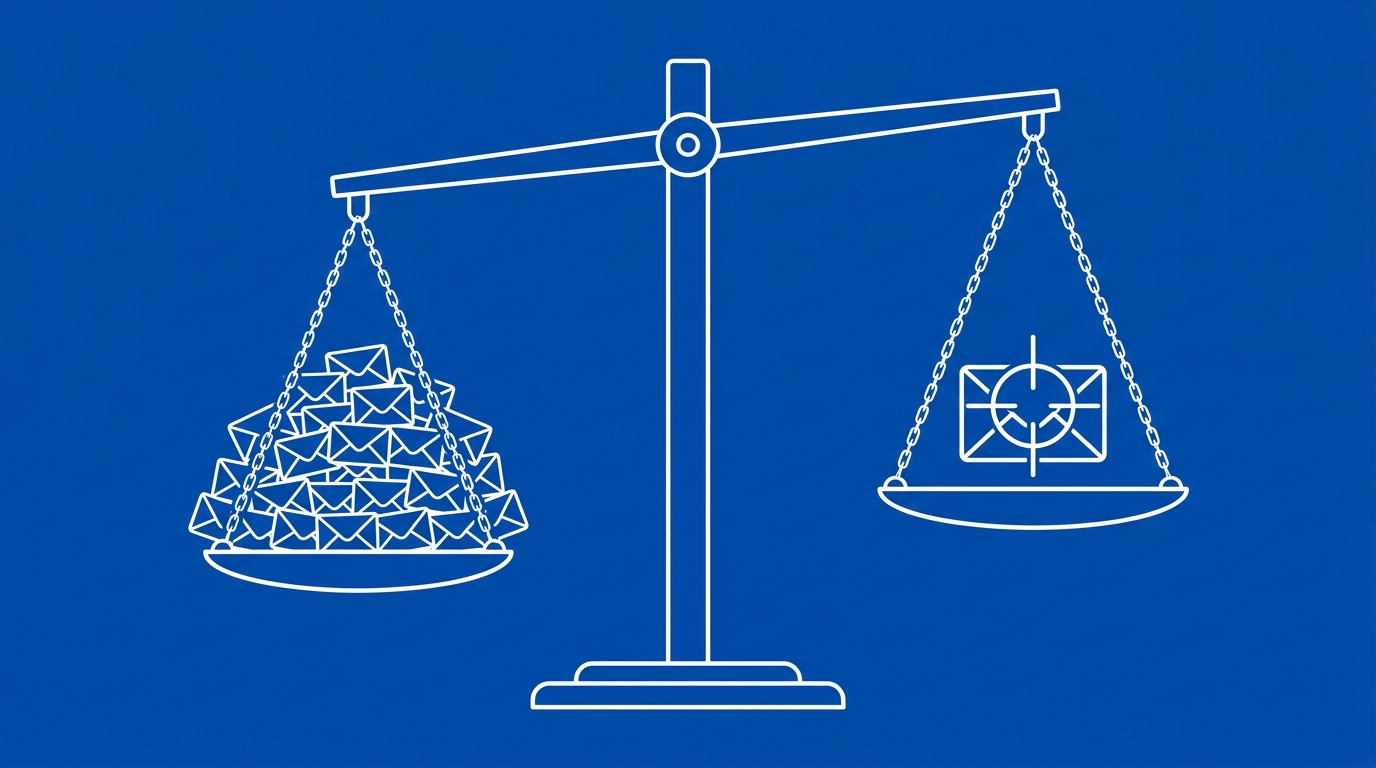 Cold email decision framework: volume vs targeting
